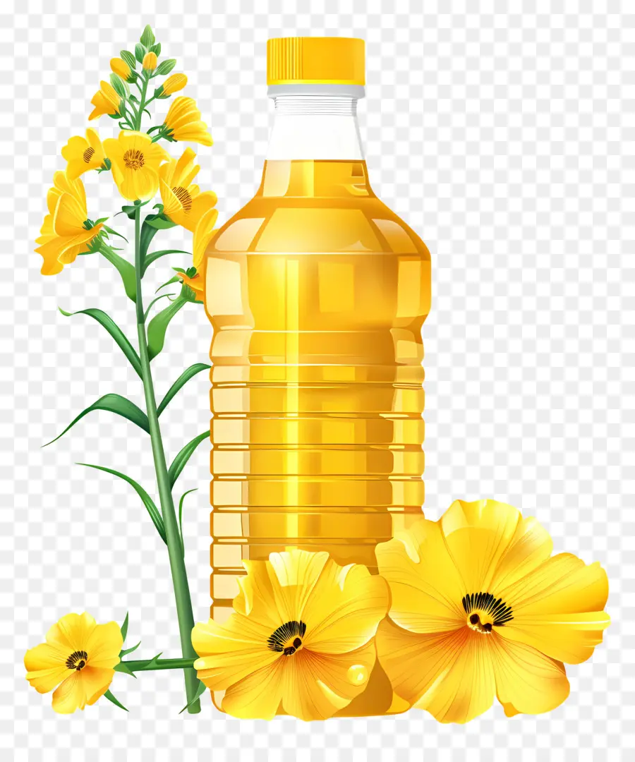 Aceite De Canola，Botella De Aceite PNG