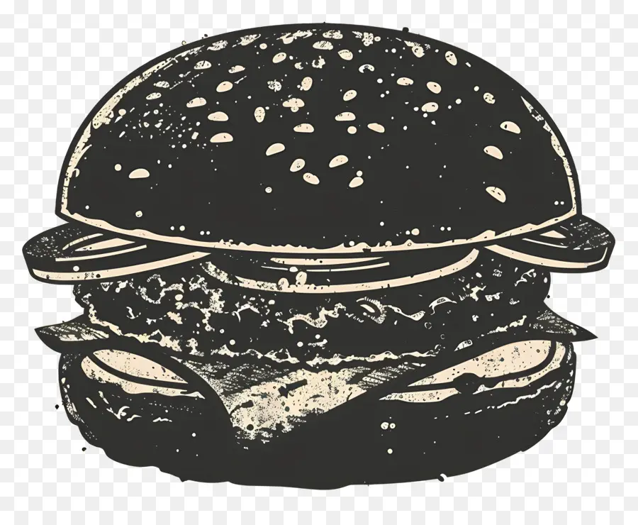 Esquema De Hamburguesa，Hamburguesa Vintage PNG