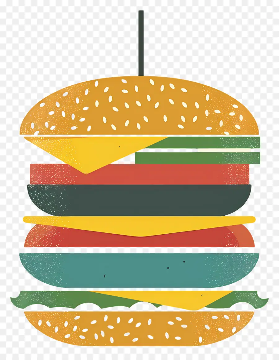 Hamburguesa Jugosa，Hamburguesa Colorida PNG