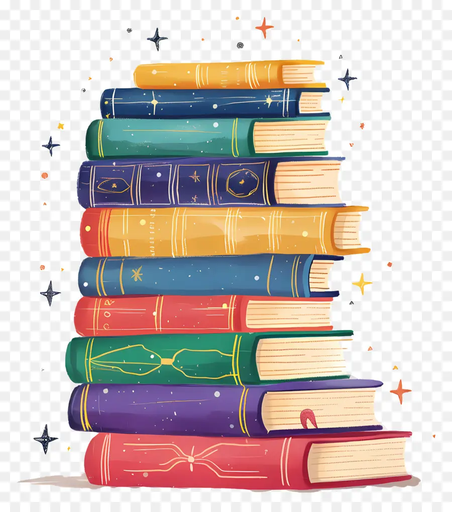 Pila De Libros，Libros PNG