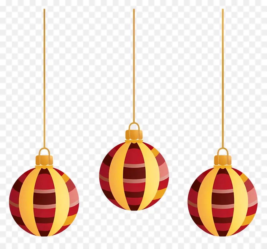 Bolas De Navidad Colgantes，Adornos Navideños PNG