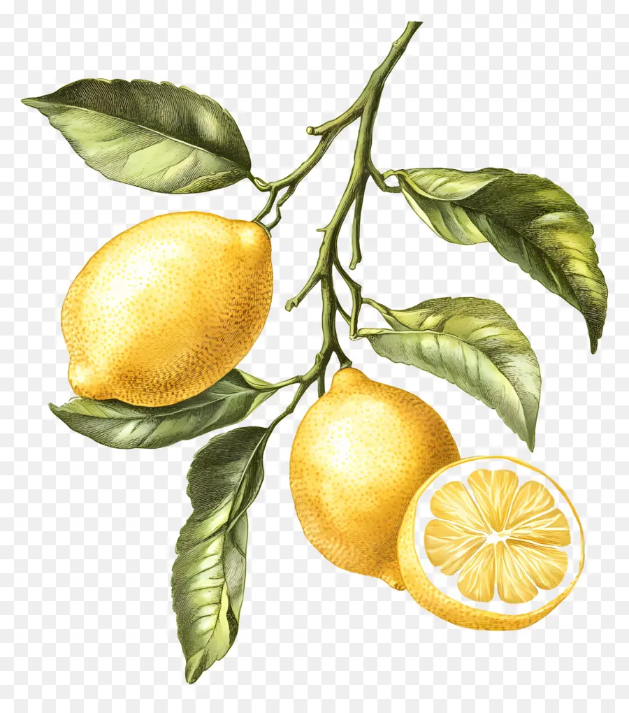 Limon Vintage，Par De Limones PNG