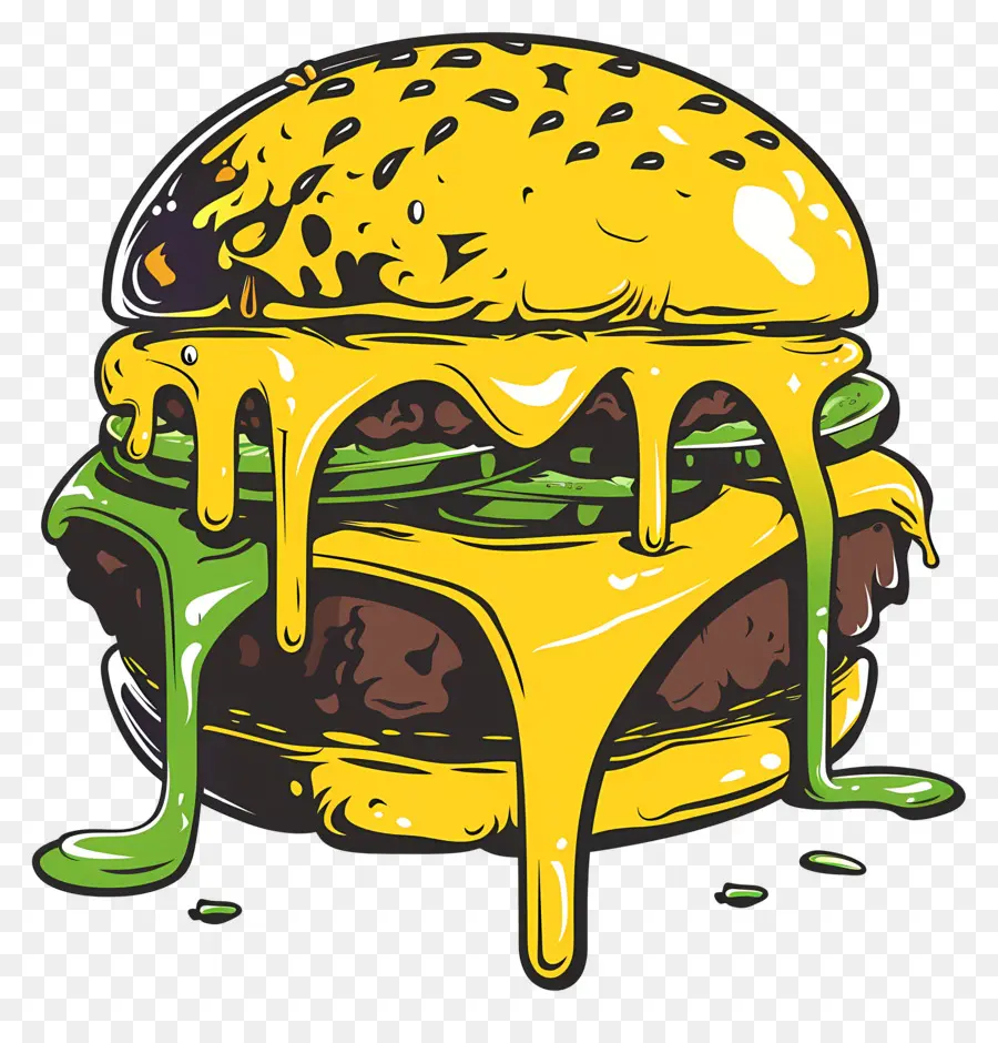 Hamburguesa Jugosa，Hamburguesa Colorida PNG