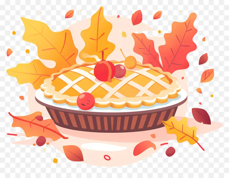 Pastel De Acción De Gracias，Pastel De Otoño PNG