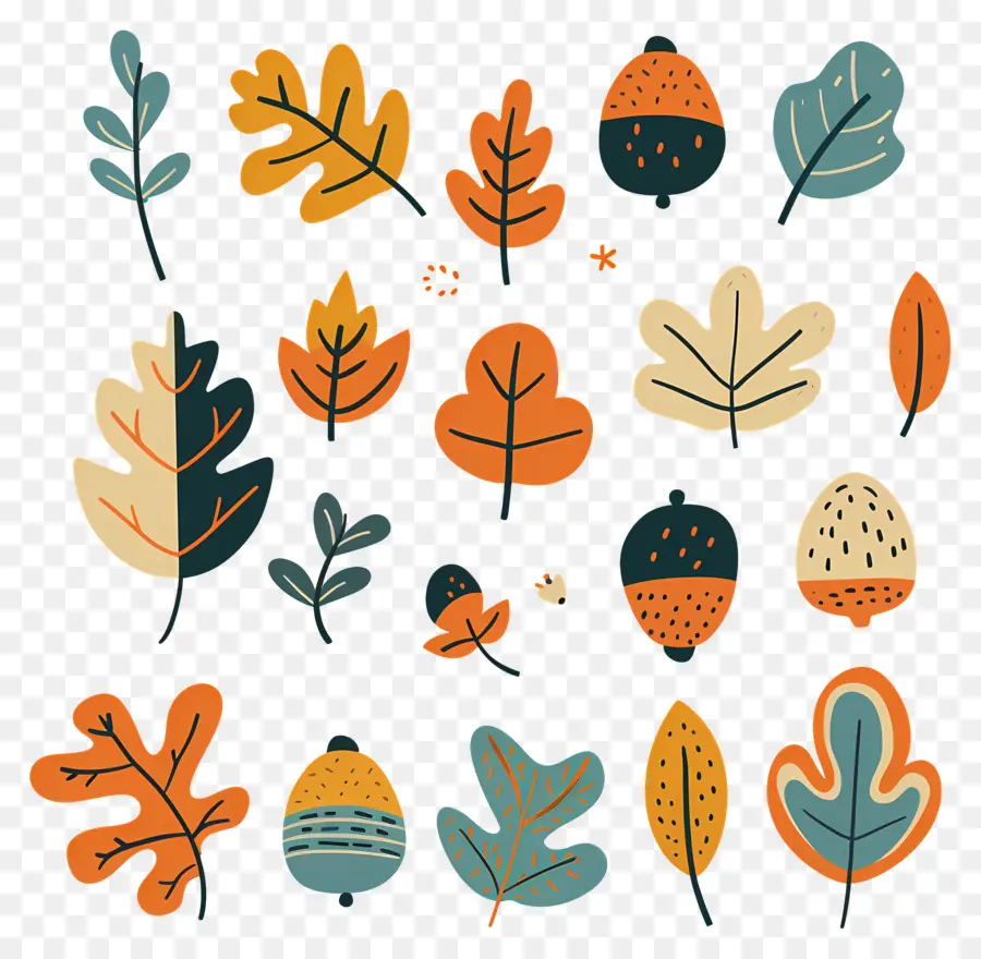 Hojas De Otoño，Naturaleza PNG