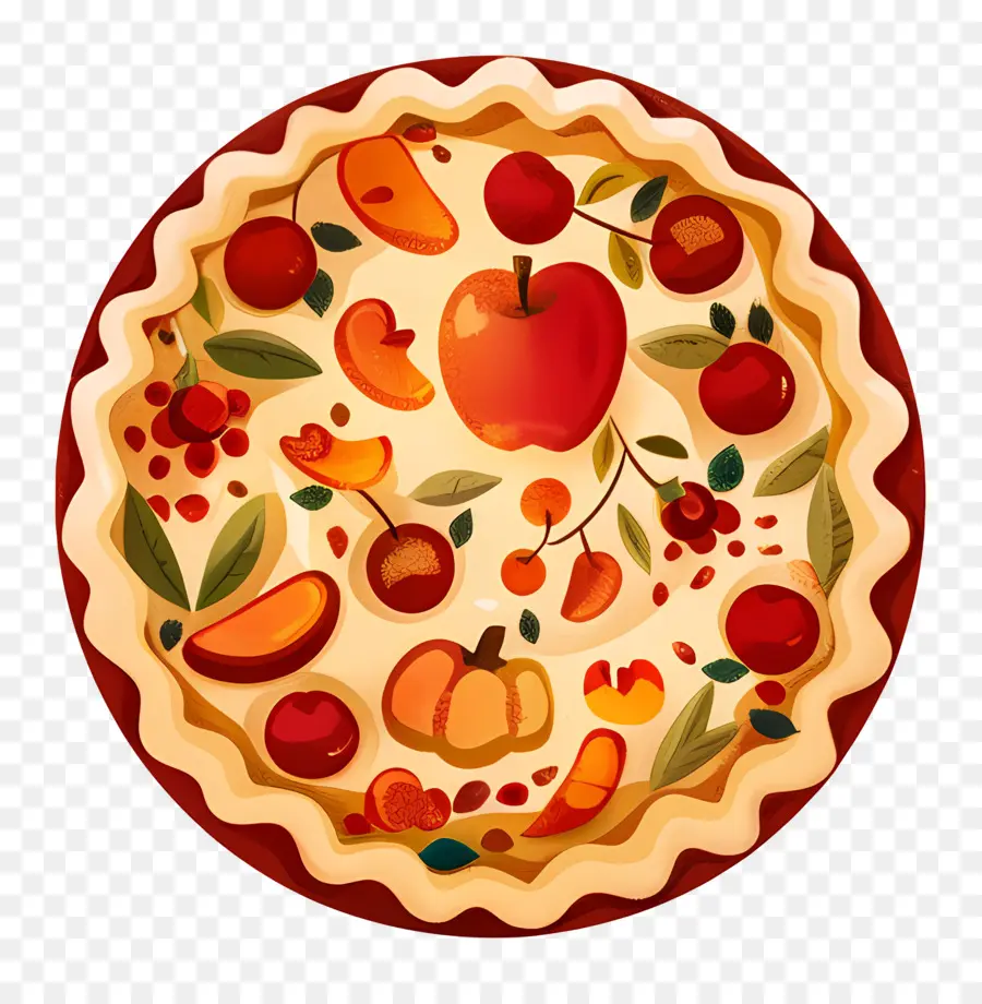 Pastel De Acción De Gracias，Pastel De Frutas PNG