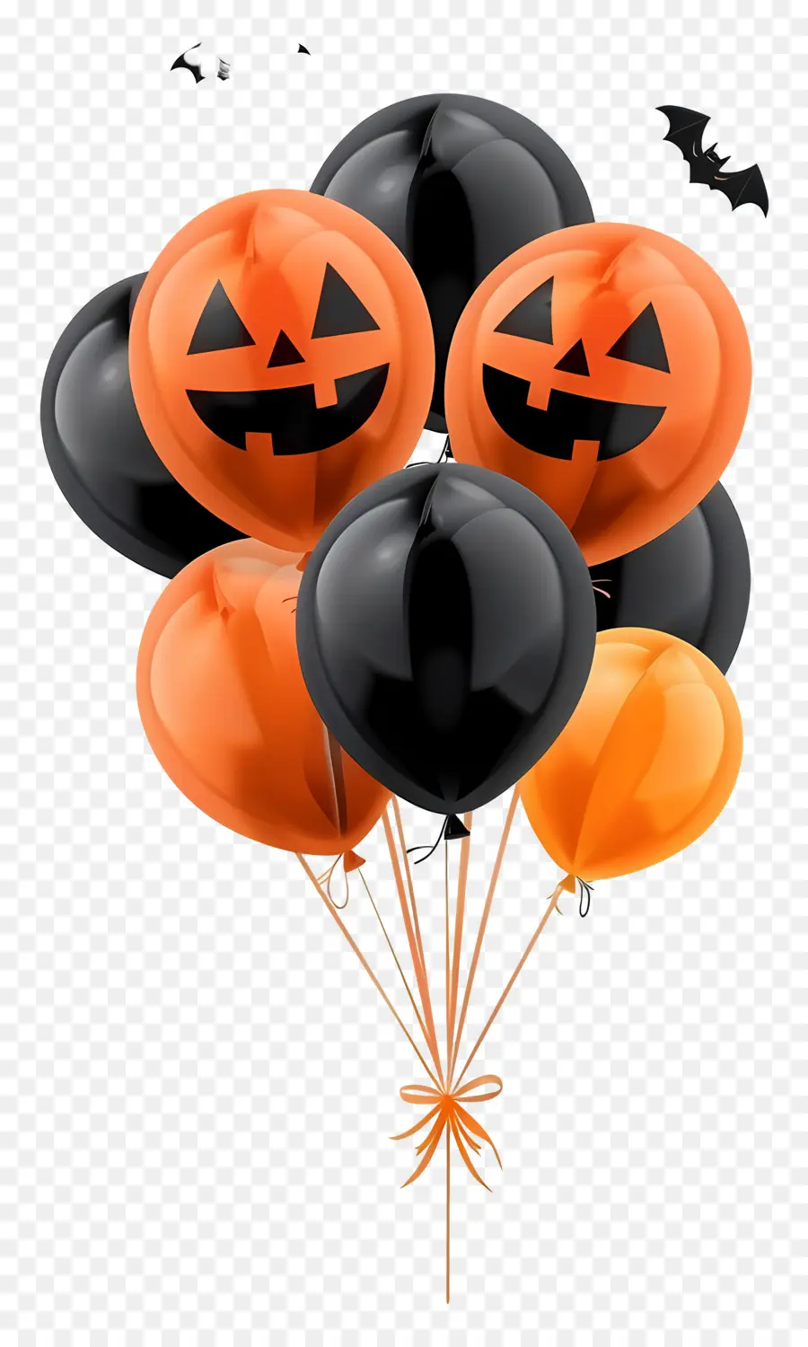 Globos De Halloween，Globos De Calabaza PNG