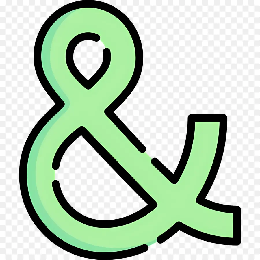 Símbolo Comercial，Ampersand PNG