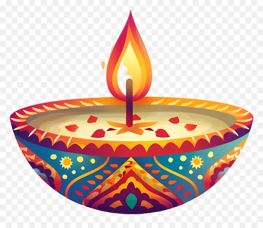 Diwali Diya，Lámpara De Aceite Decorativa PNG