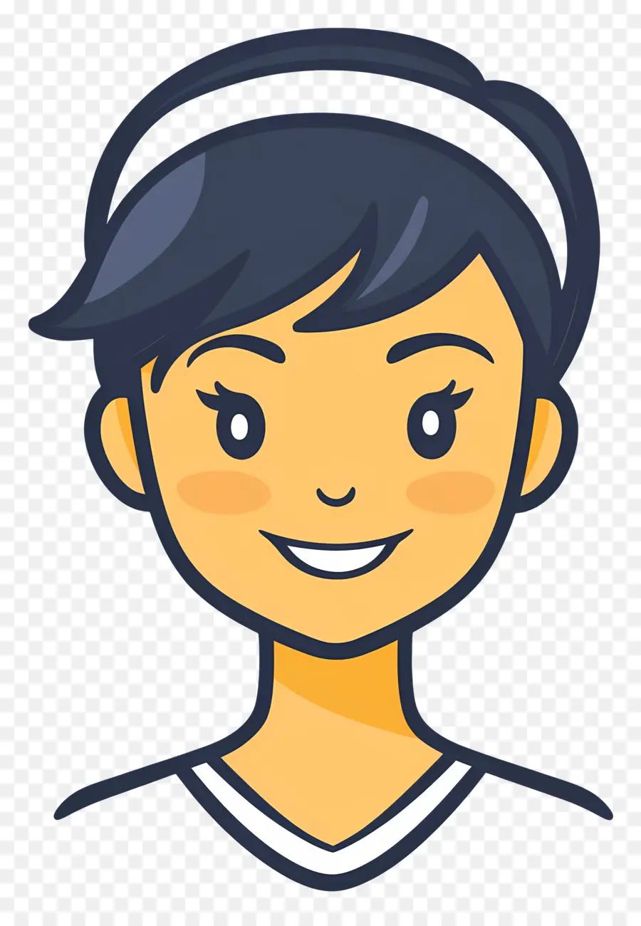 Logotipo De Niña，Mujer Joven Caricatura PNG