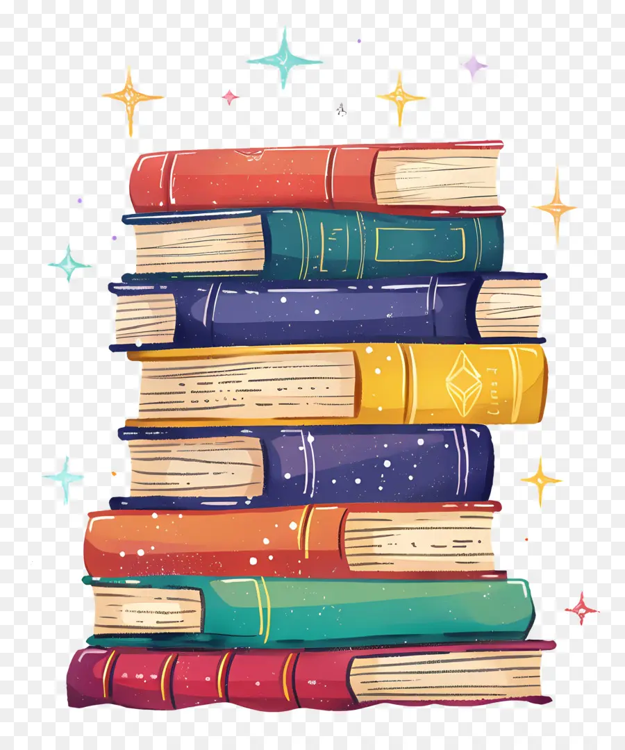 Pila De Libros，Libros PNG