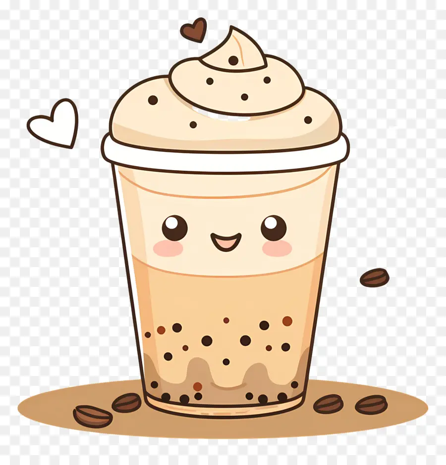 Café Caliente，Café Helado Con Crema PNG