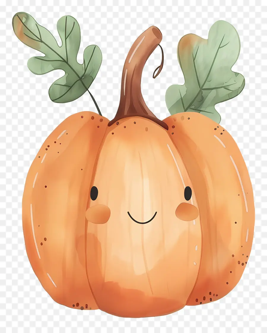 Calabaza Acuarela，Calabaza Sonriente PNG