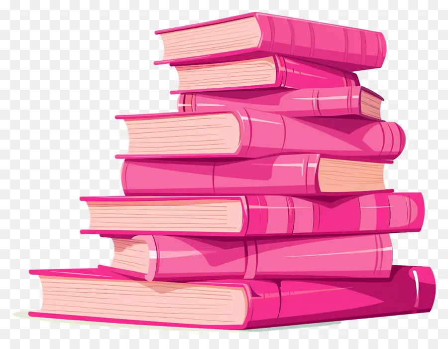 Libros Rosa，Pila De Libros PNG