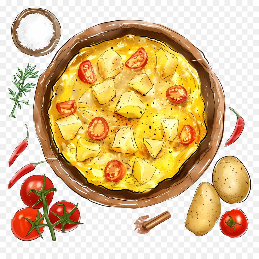 Tortilla Española，Tortilla De Patatas PNG