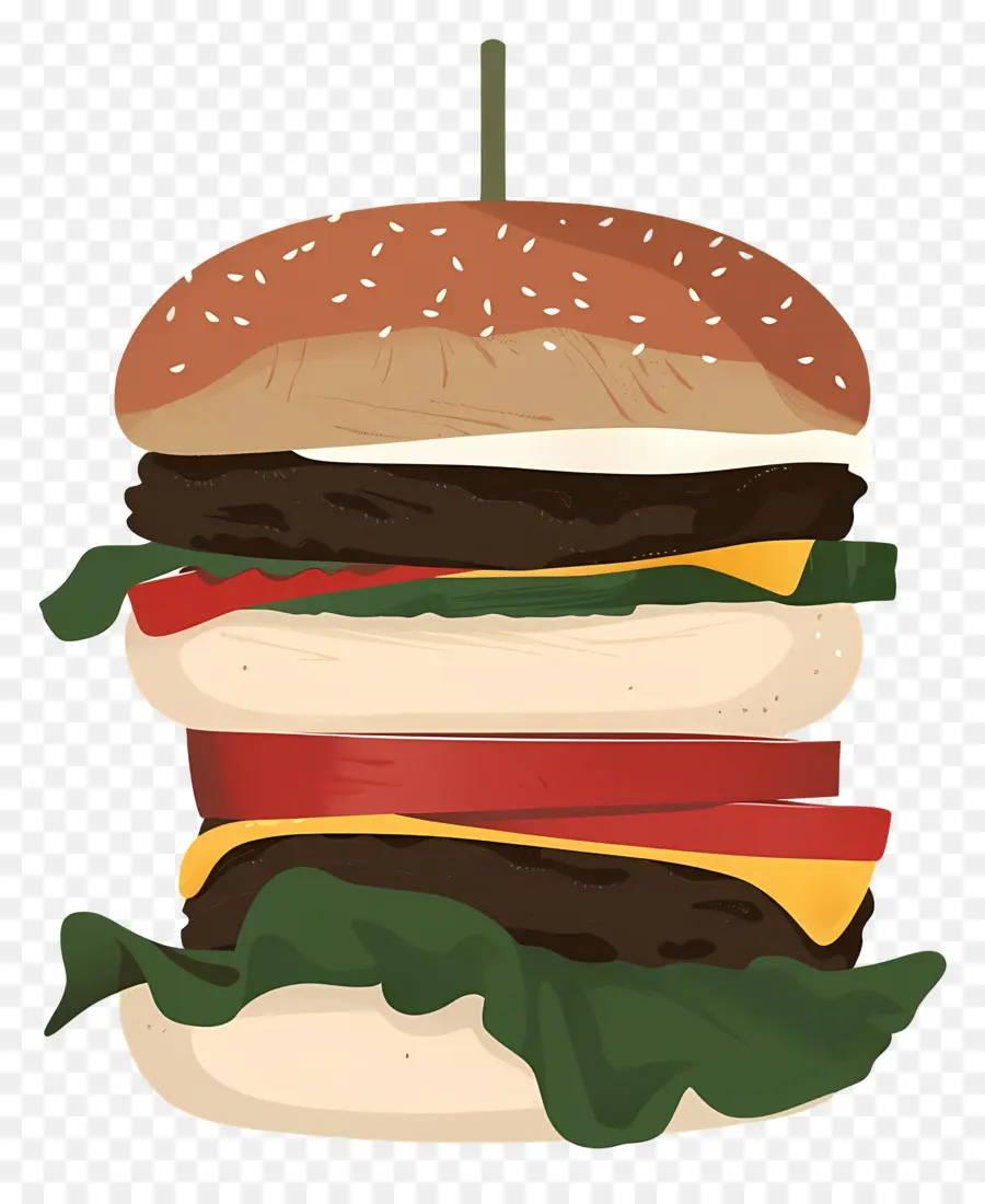 Hamburguesa Jugosa，Hamburguesa Con Capas PNG