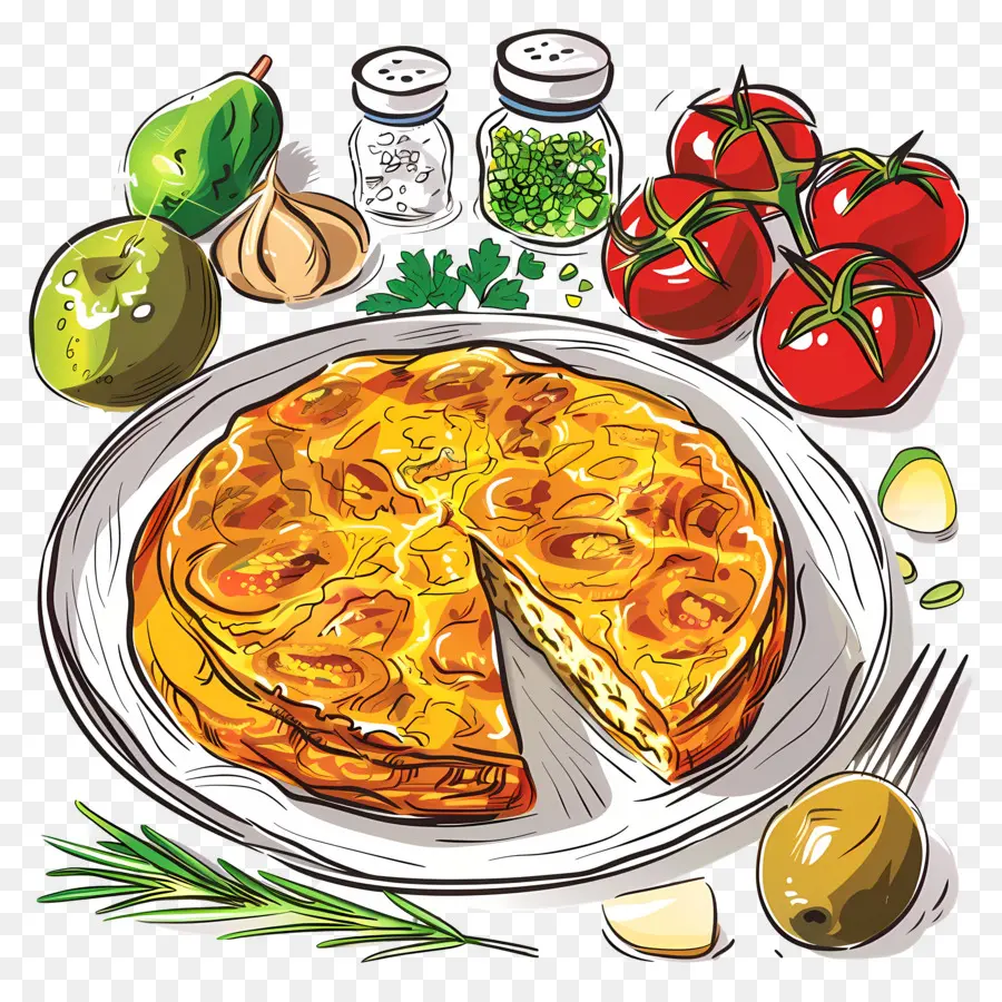 Tortilla Española，Tortilla PNG