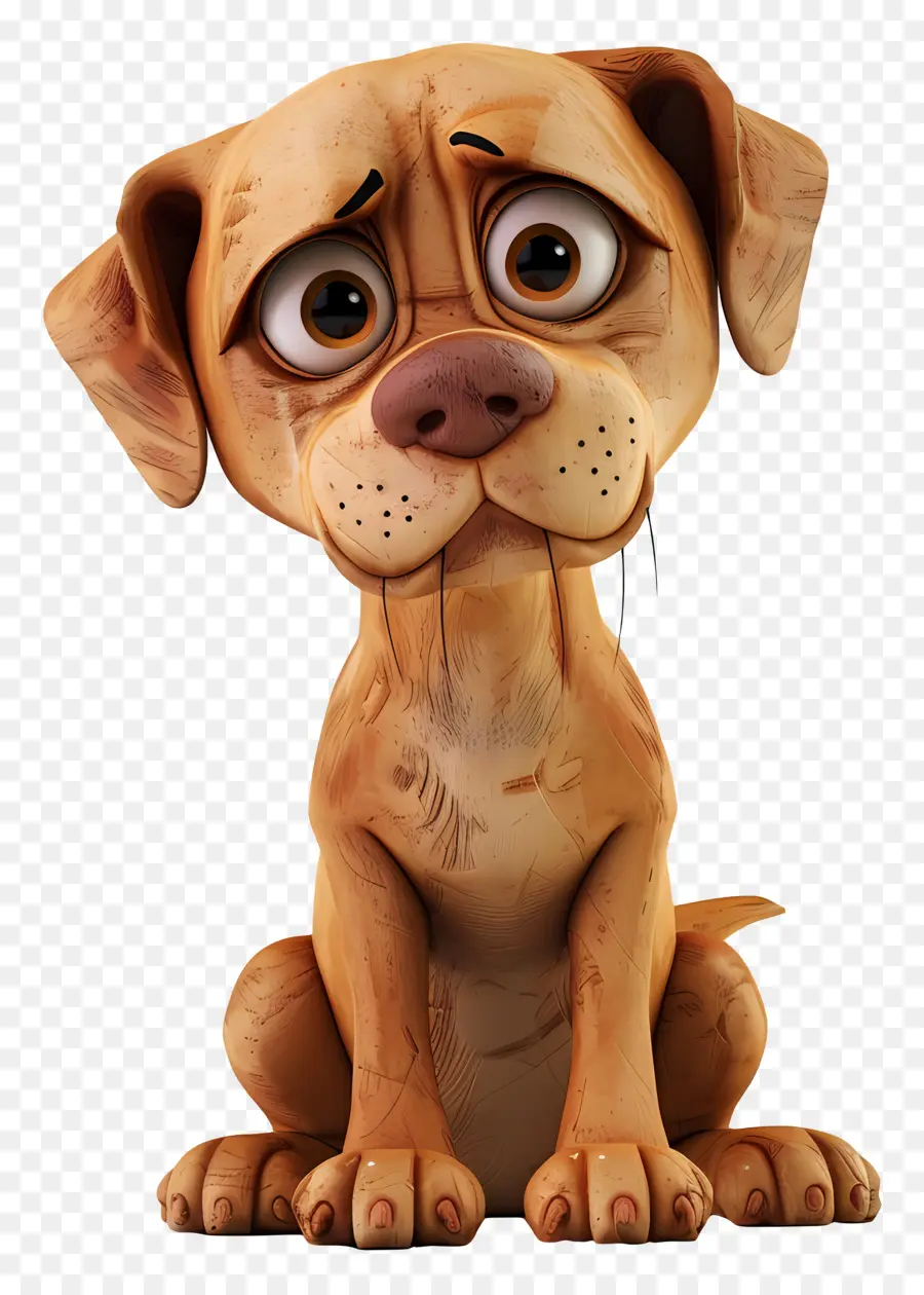 Perro 3d，Perro Triste PNG