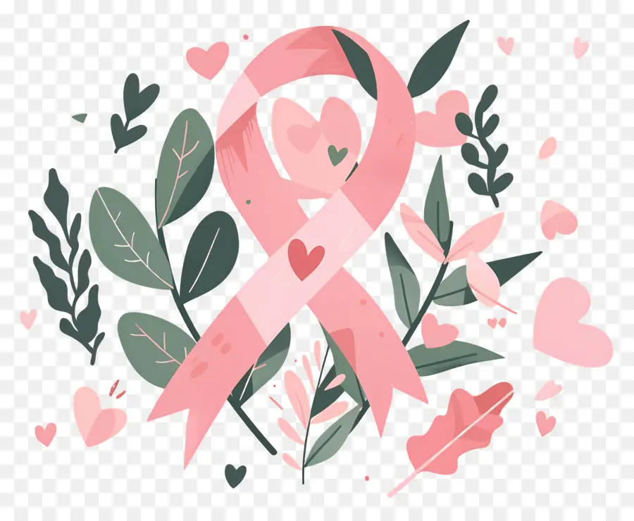 Concientización Sobre El Cáncer De Mama，Cinta Rosa PNG