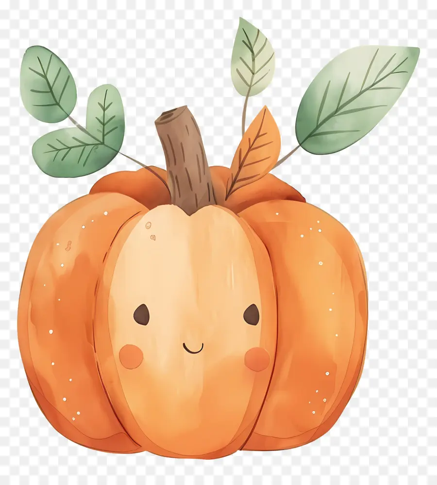 Calabaza Acuarela，Calabaza Sonriente PNG