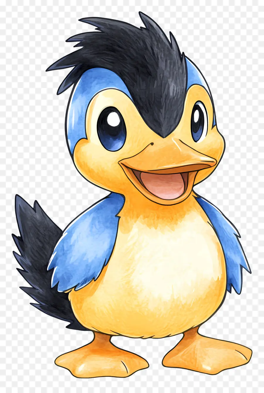 Pato De Dibujos Animados，Pato Azul PNG