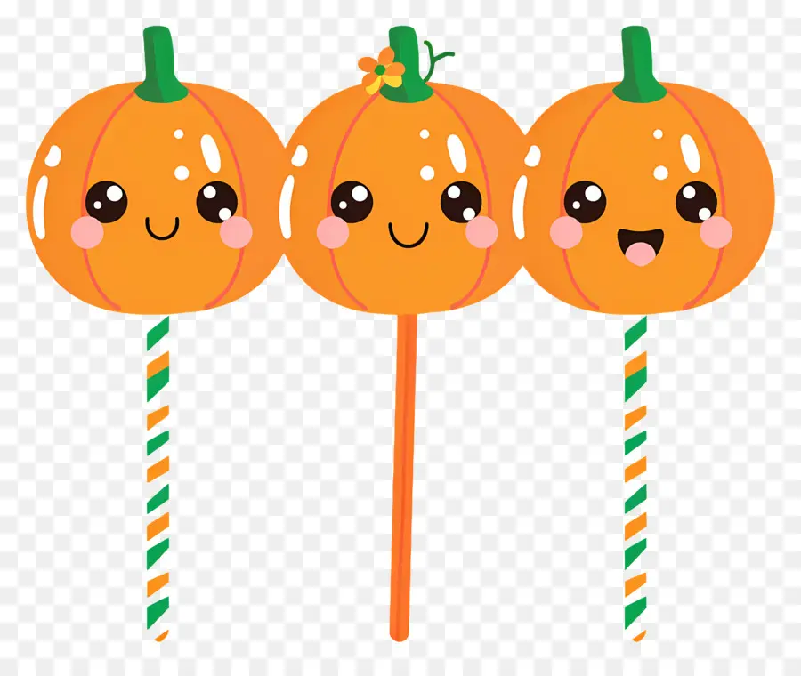 Piruleta De Halloween，Piruletas De Calabaza PNG