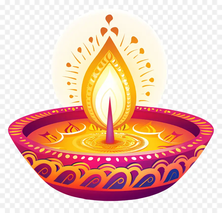 Diwali Diya，Lámpara PNG