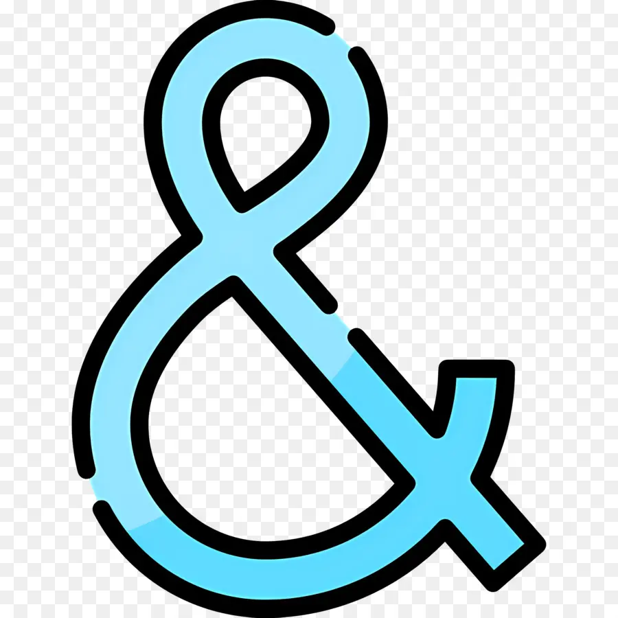 Símbolo Comercial，Ampersand PNG