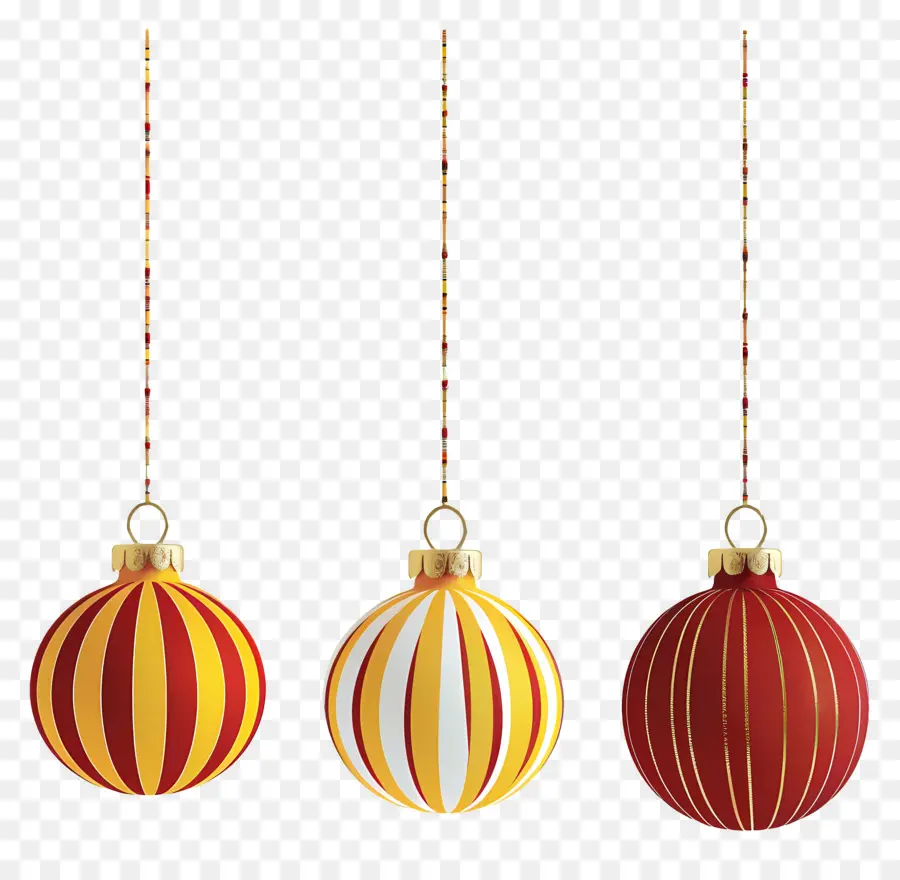 Bolas De Navidad Colgantes，Adornos Navideños PNG