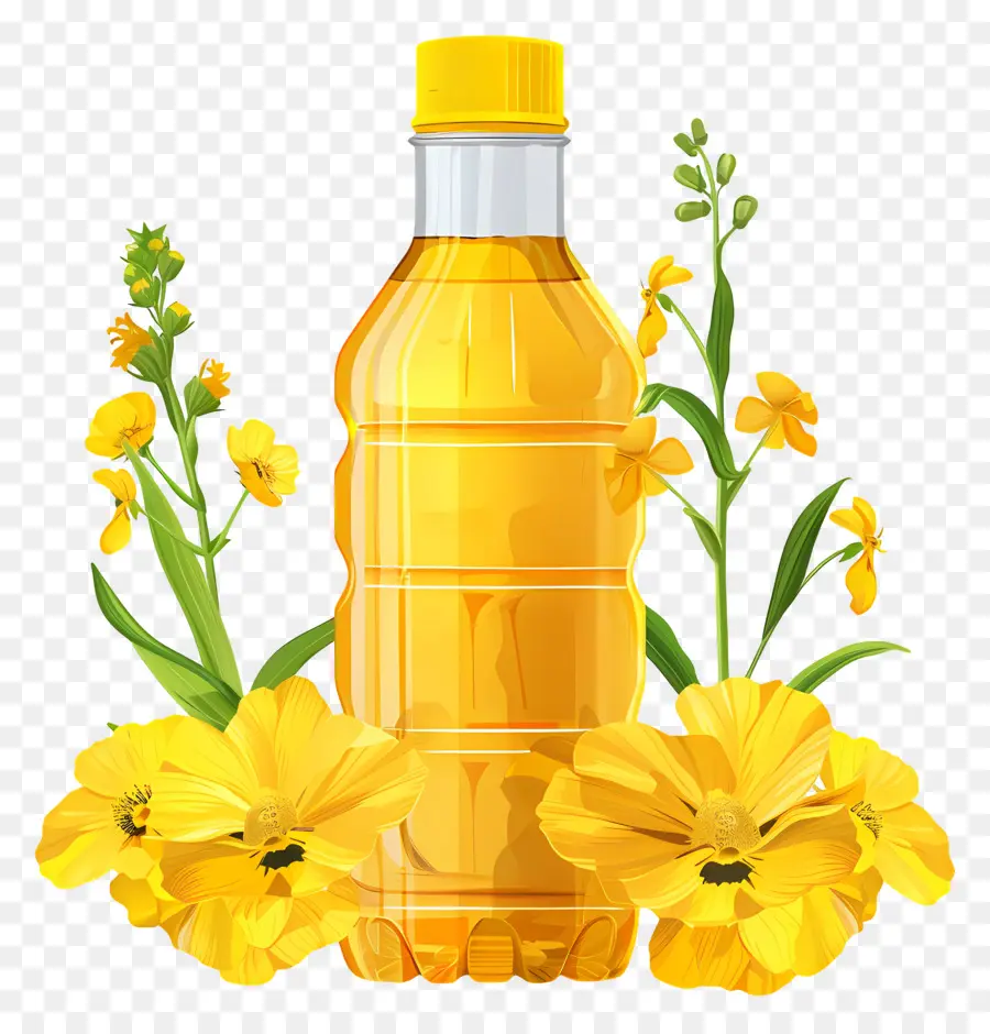 Aceite De Canola，Botella De Aceite PNG