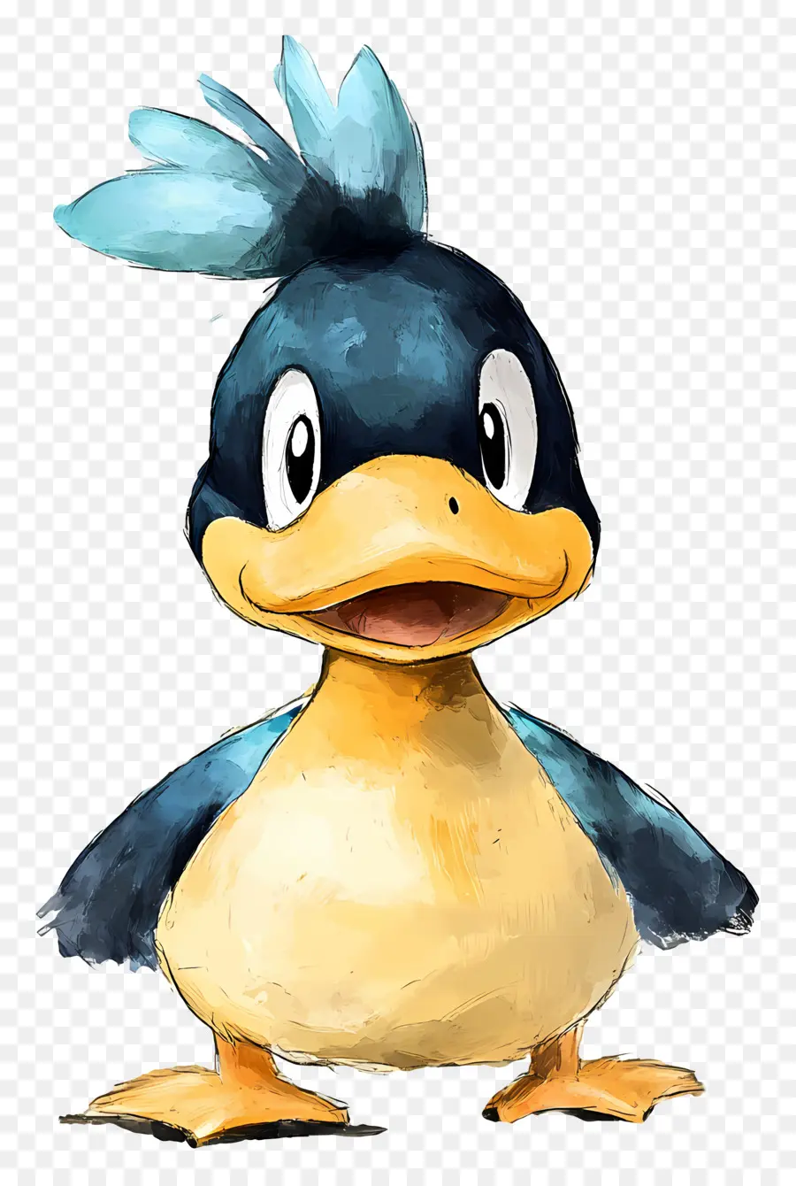 Pato De Dibujos Animados，Pato Azul PNG