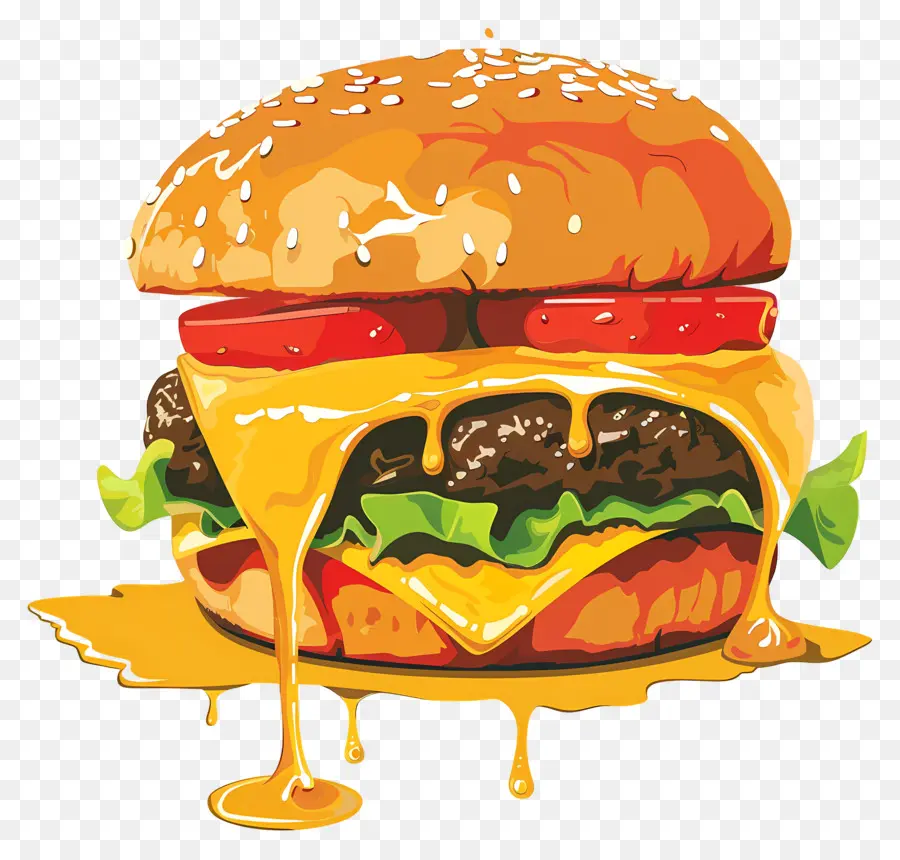 Hamburguesa Jugosa，Hamburguesa Con Queso PNG