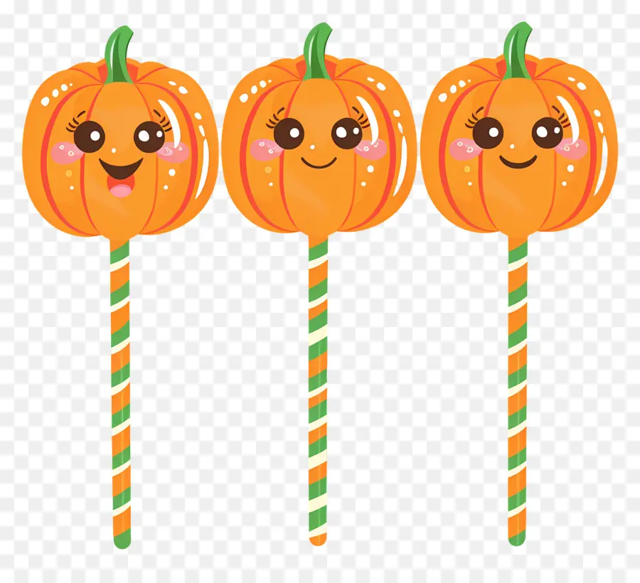 Piruleta De Halloween，Piruletas De Calabaza PNG