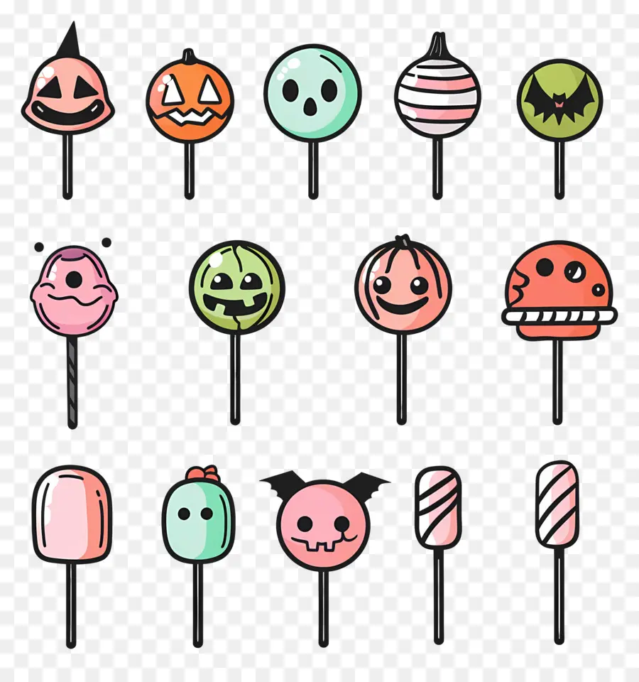 Piruleta De Halloween，Piruletas De Halloween PNG