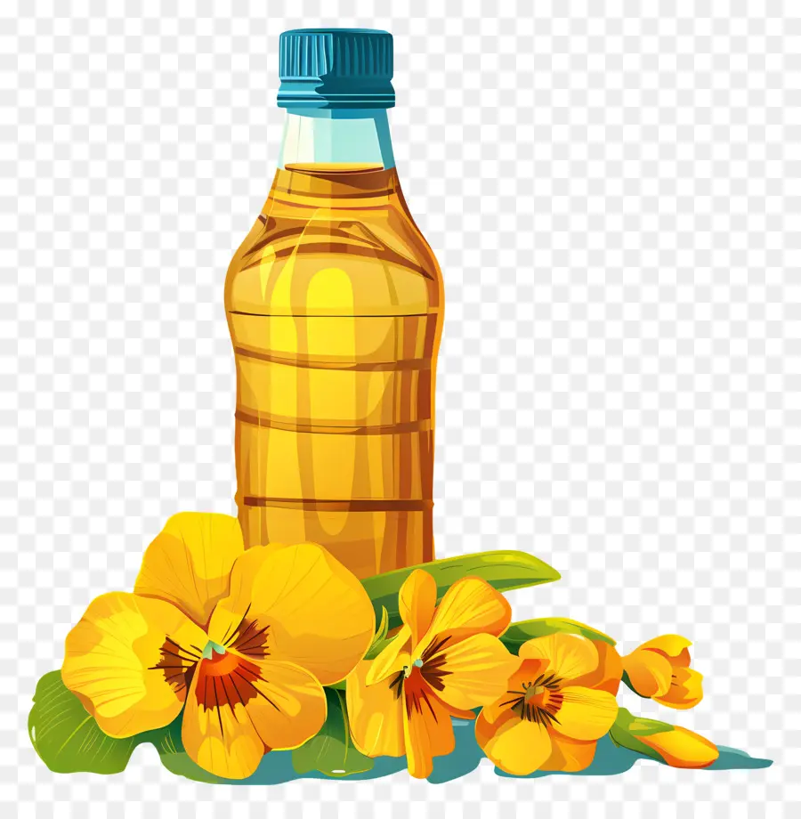 Aceite De Canola，Botella De Aceite PNG