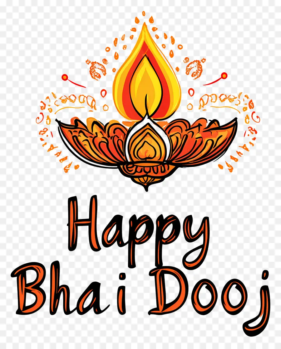 Feliz Bhai Dooj，Texto Feliz De Bhai Dooj PNG