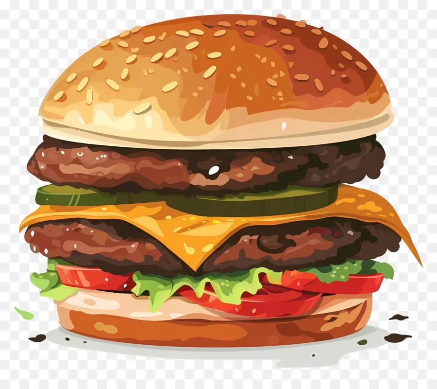 Hamburguesa Jugosa，Hamburguesa De Bosquejo PNG