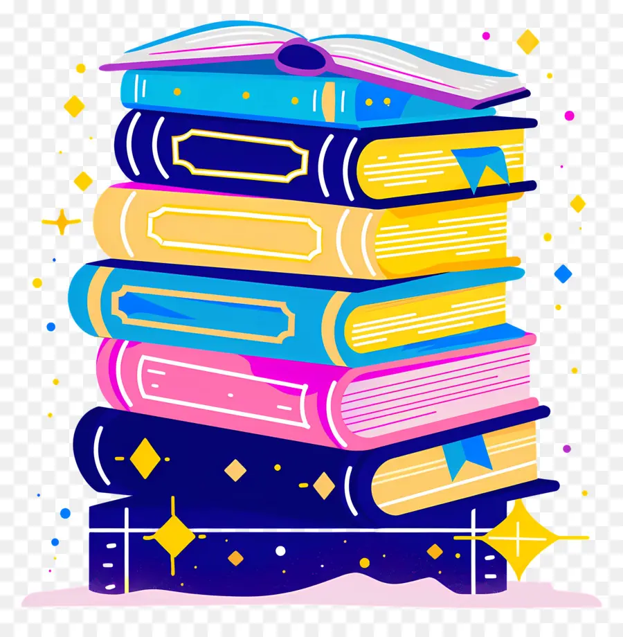 Pila De Libros，Libros PNG