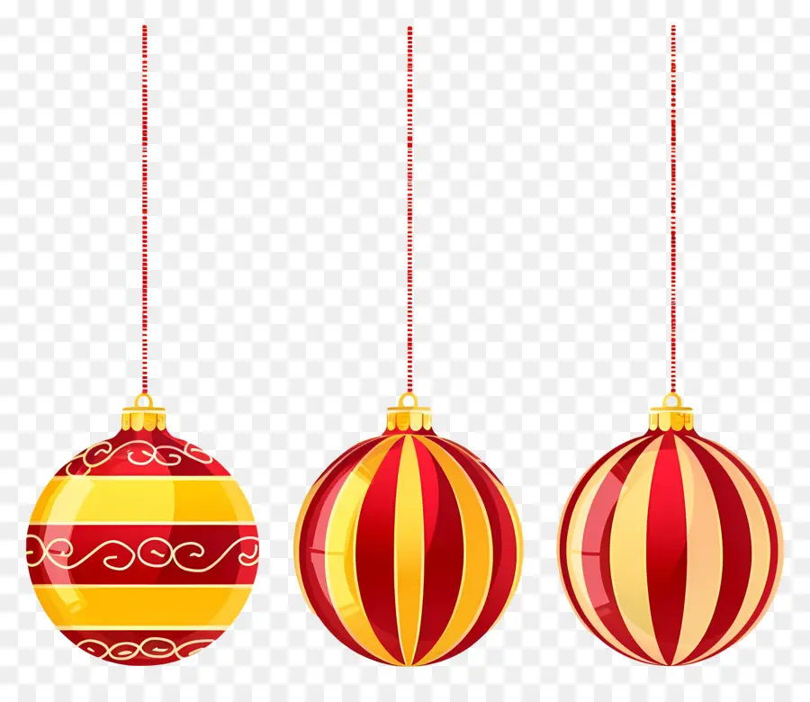 Bolas De Navidad Colgantes，Adornos Navideños PNG