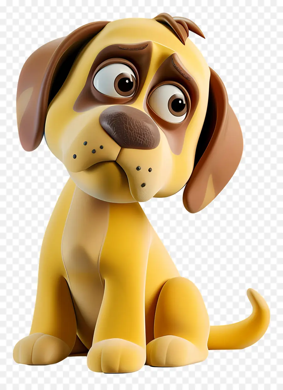 Perro 3d，Perro Triste PNG