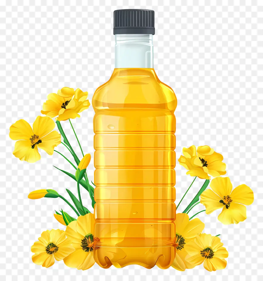 Aceite De Canola，Botella De Aceite PNG