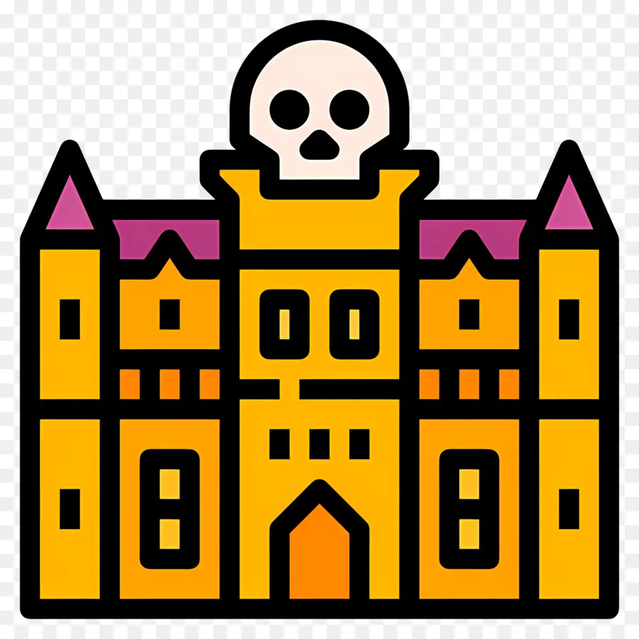 Castillo De Halloween，Castillo De Calavera PNG