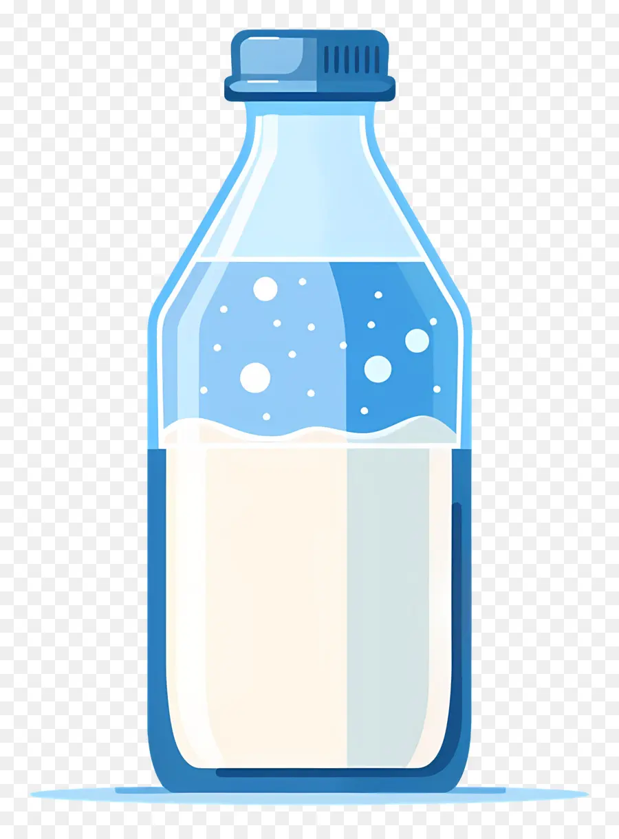 Botella De Leche，Botella Azul PNG