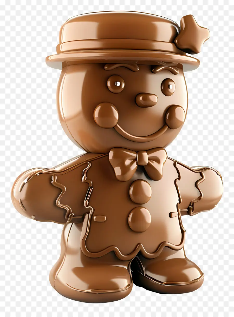 Hombre De Jengibre，Figura De Chocolate PNG