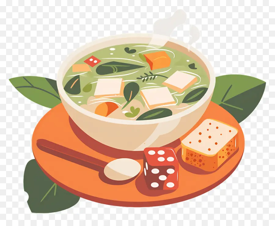 Comida Deliciosa，Tazón De Sopa Con Verduras PNG