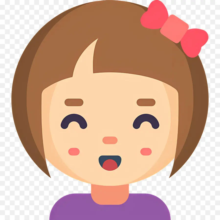 Niña，Chica Emoji PNG