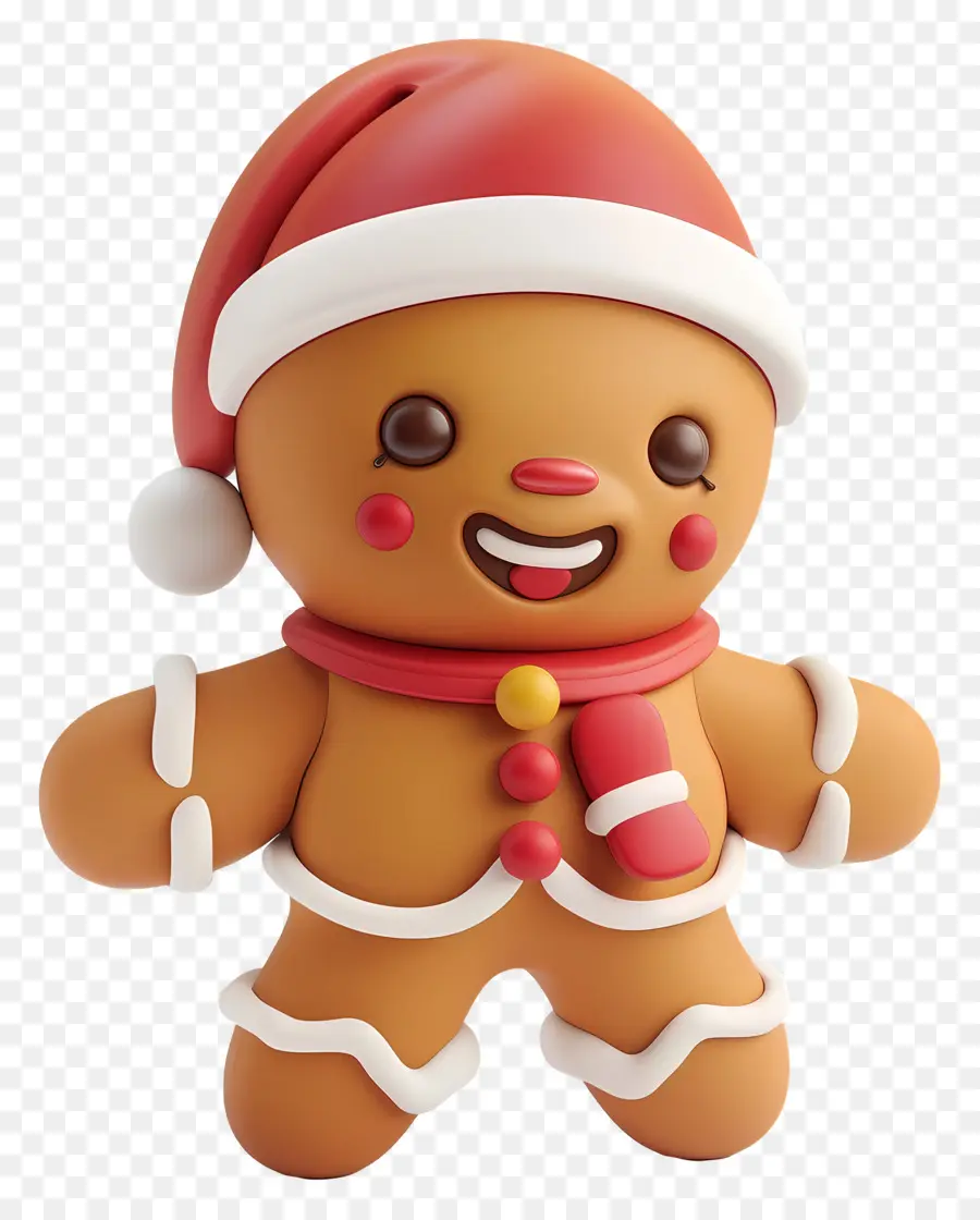 Hombre De Jengibre，Hombre De Jengibre Navideño PNG