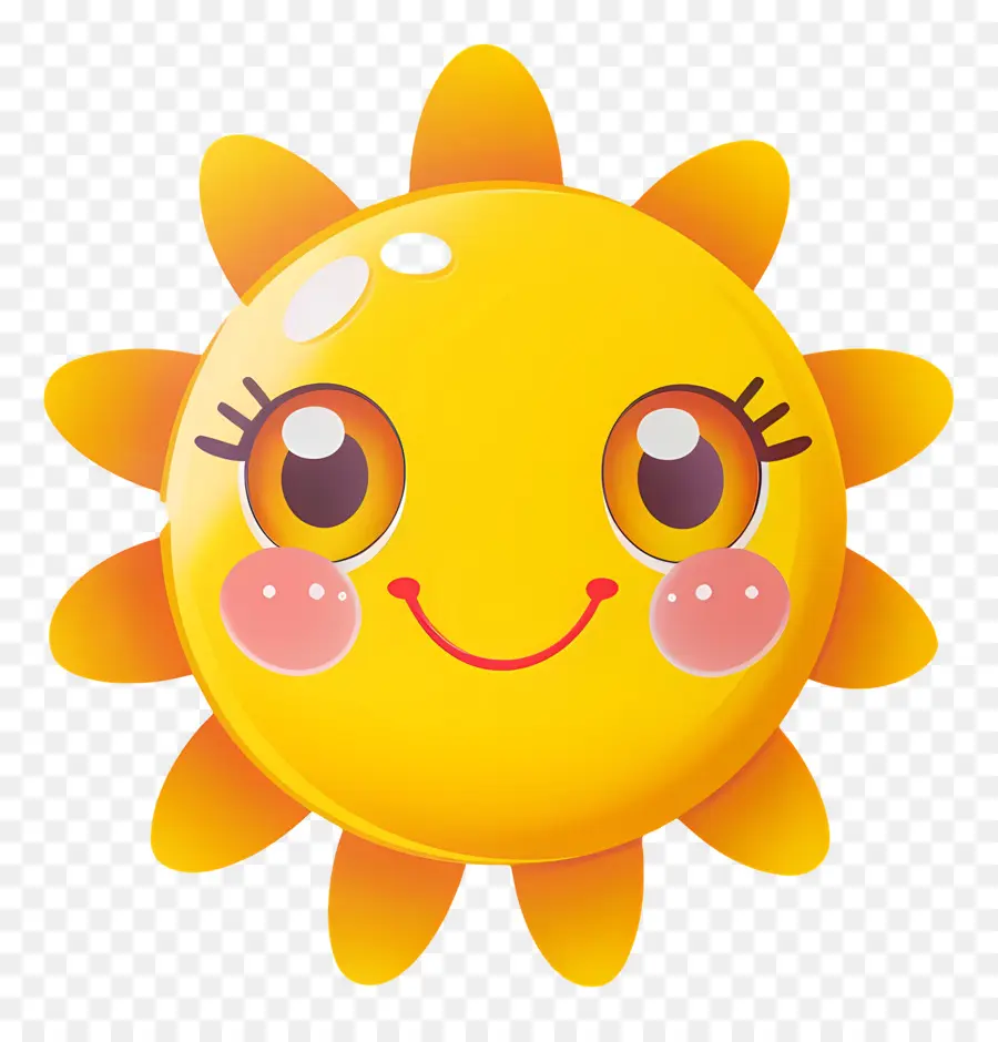 Sol Kawaii，Sol Sonriente PNG