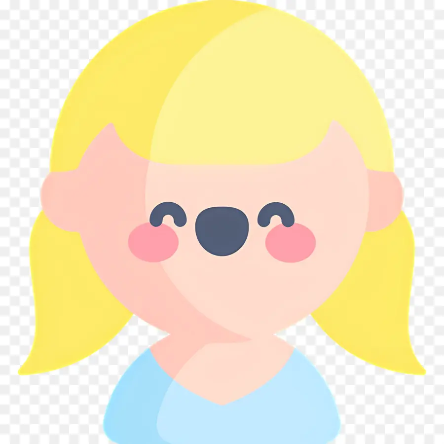 Niña，Personaje De Dibujos Animados Rubio PNG