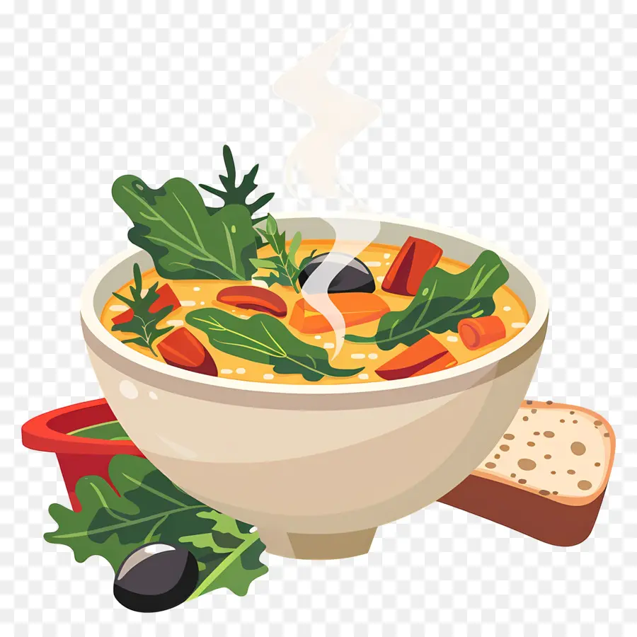 Comida Deliciosa，Sopa De Verduras PNG